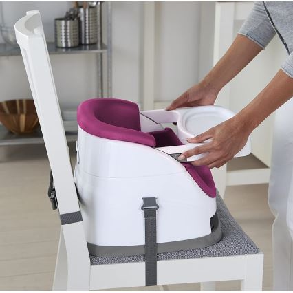 Ingenuity - Podsedák na jídelní židli 2v1 BABY BASE růžová