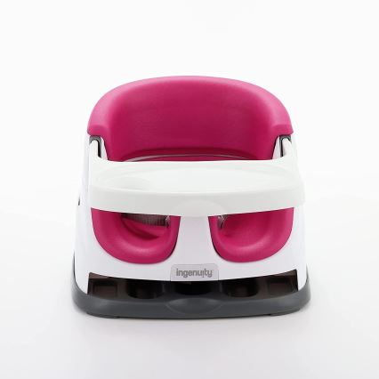 Ingenuity - Podsedák na jídelní židli 2v1 BABY BASE růžová