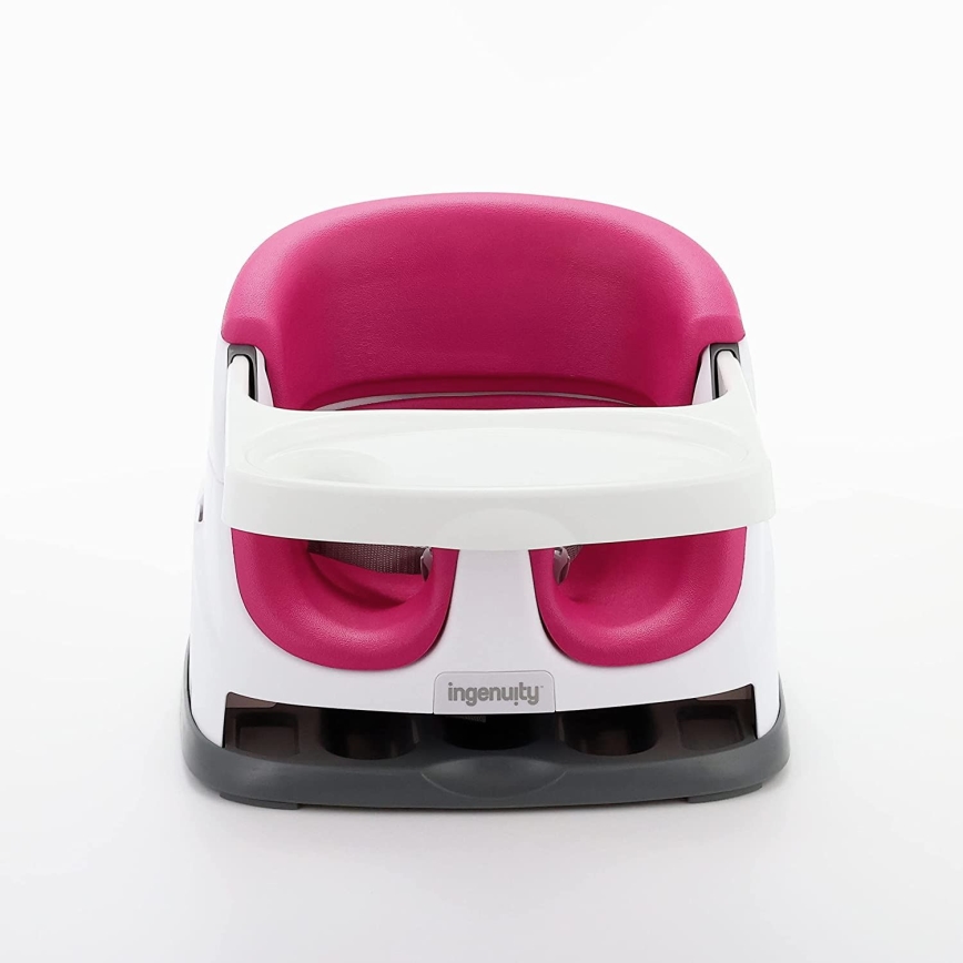 Ingenuity - Podsedák na jídelní židli 2v1 BABY BASE růžová