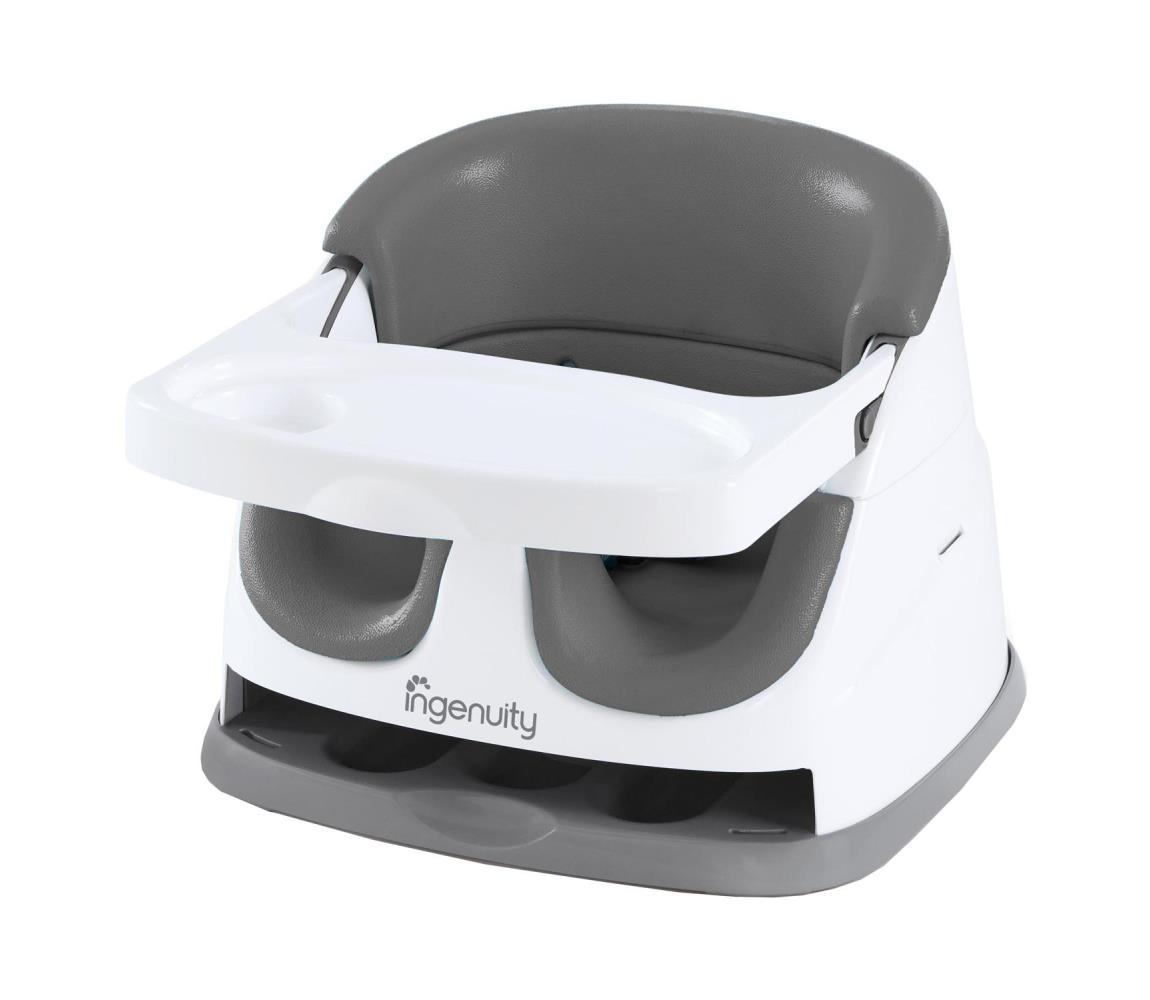 Ingenuity Ingenuity - Podsedák na jídelní židli 2v1 BABY BASE šedá AG0373