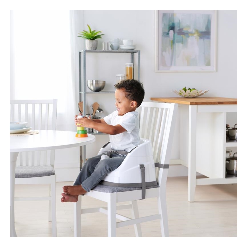 Ingenuity - Podsedák na jídelní židli 2v1 BABY BASE šedá