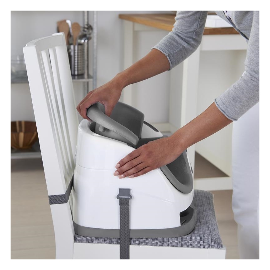 Ingenuity - Podsedák na jídelní židli 2v1 BABY BASE šedá