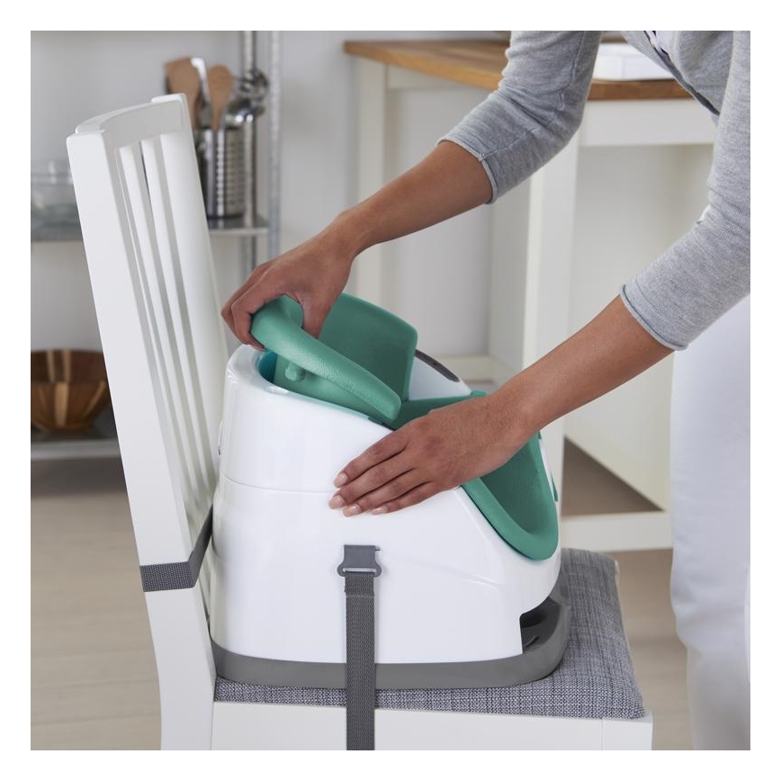 Ingenuity - Podsedák na jídelní židli 2v1 BABY BASE tyrkysová