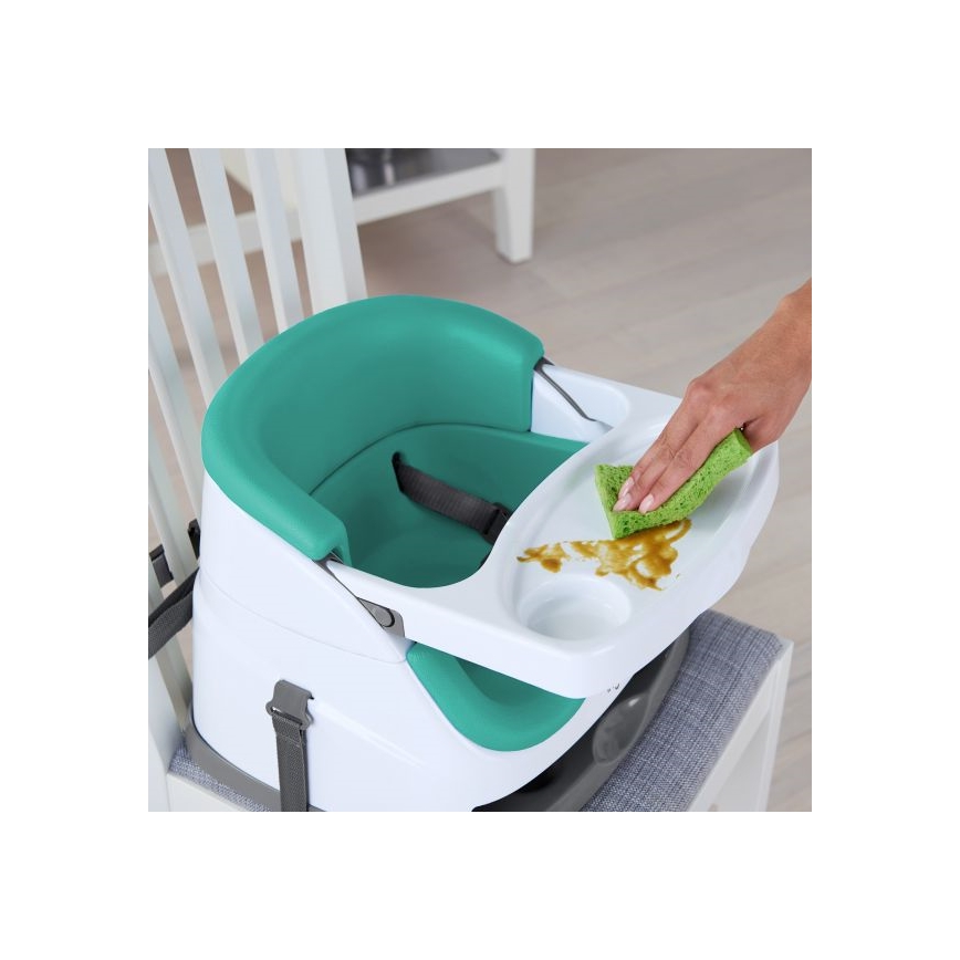 Ingenuity - Podsedák na jídelní židli 2v1 BABY BASE tyrkysová