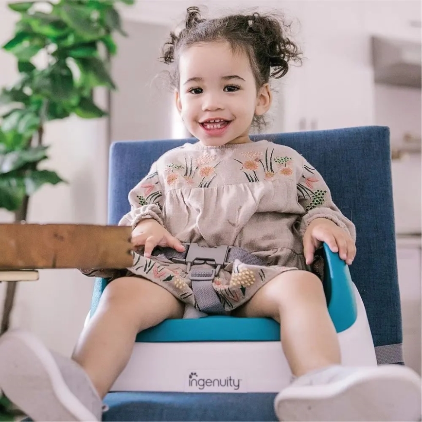 Ingenuity - Podsedák na jídelní židli 2v1 SMARTCLEAN TODDLER modrá