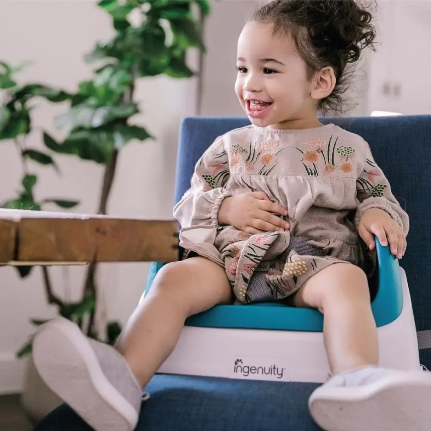 Ingenuity - Podsedák na jídelní židli 2v1 SMARTCLEAN TODDLER modrá