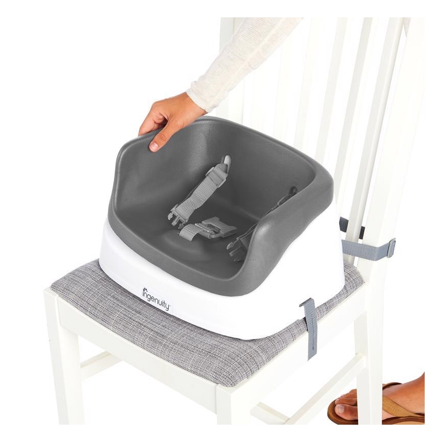 Ingenuity - Podsedák na jídelní židli 2v1 SMARTCLEAN TODDLER šedá