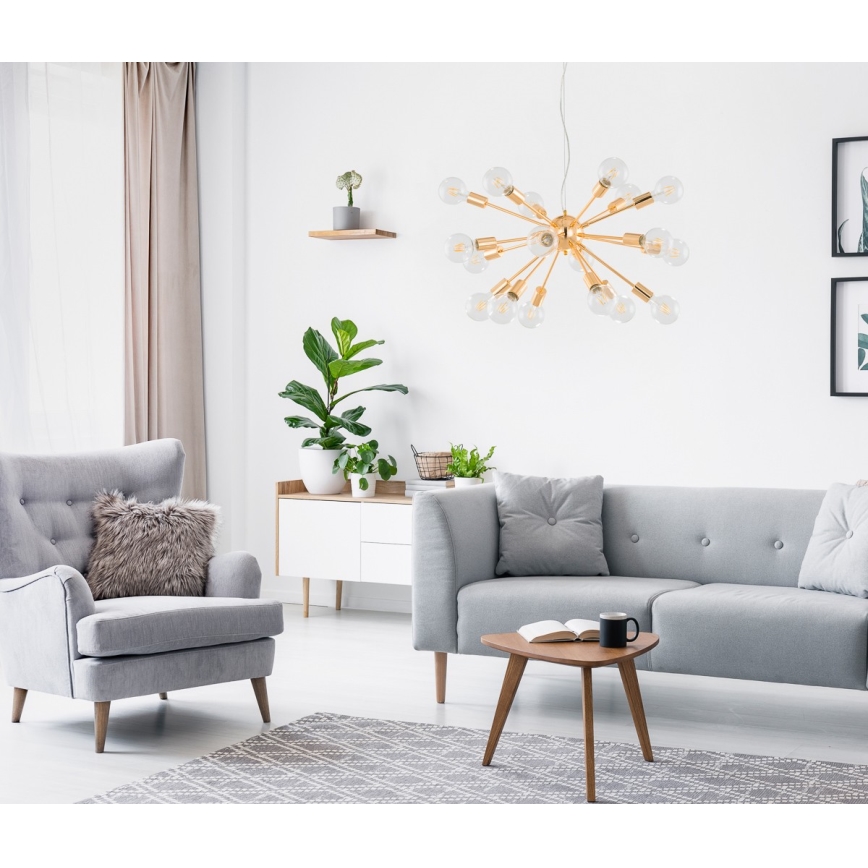 ITALUX - Lustr na lanku THEO 18xE27/40W/230V