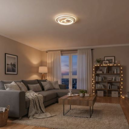 ITALUX - LED Stmívatelné stropní svítidlo PARCO LED/55W/230V 3000-6500K pr. 50 cm bílá + dálkové ovládání