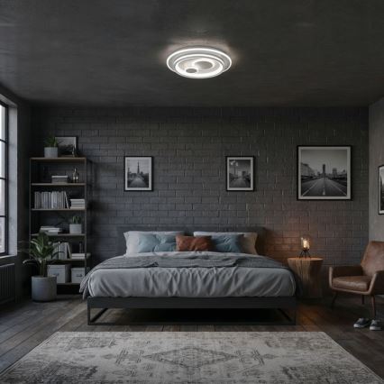 ITALUX - LED Stmívatelné stropní svítidlo PARCO LED/55W/230V 3000-6500K pr. 50 cm bílá + dálkové ovládání