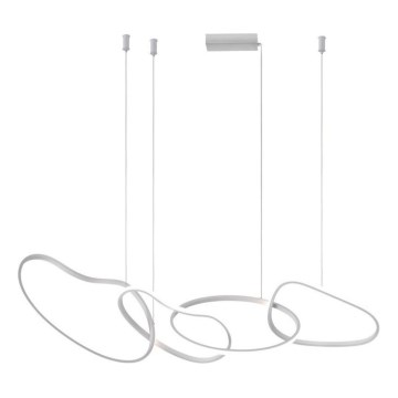 ITALUX - LED Lustr na lanku FONTE LED/60W/230V 3000/4000/6000K bílá