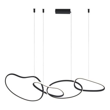 ITALUX - LED Lustr na lanku FONTE LED/60W/230V 3000/4000/6000K černá