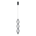 ITALUX - LED Lustr na lanku SEVILLA LED/15W/230V 3000K černá