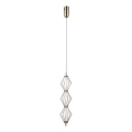 ITALUX - LED Lustr na lanku SEVILLA LED/15W/230V 3000K zlatá