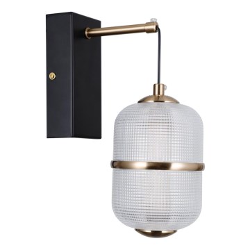 ITALUX - LED Nástěnná lampa ALANI LED/6W/230V 3000K černá/zlatá