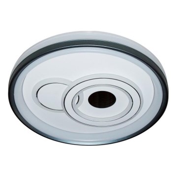 ITALUX - LED Stmívatelné stropní svítidlo PORTA LED/40W/230V 3000-6500K pr. 50 cm černá + dálkové ovládání