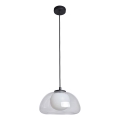 ITALUX - Lustr na lanku AINALE 1xG9/7W/230V černá/čirá