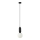 ITALUX - Lustr na lanku ALDEVA 1xE27/40W/230V pr. 15 cm černá