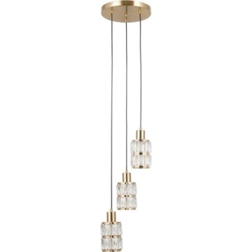 ITALUX - Lustr na lanku ALMA 3xE27/40W/230V zlatá
