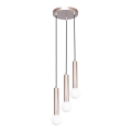 ITALUX - Lustr na lanku FILANO 3xG9/5W/230V rose gold