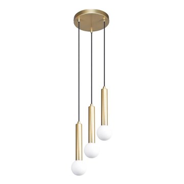 ITALUX - Lustr na lanku FILANO 3xG9/5W/230V zlatá
