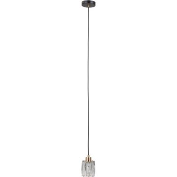 ITALUX - Lustr na lanku TORNO 1xE14/40W/230V černá/zlatá