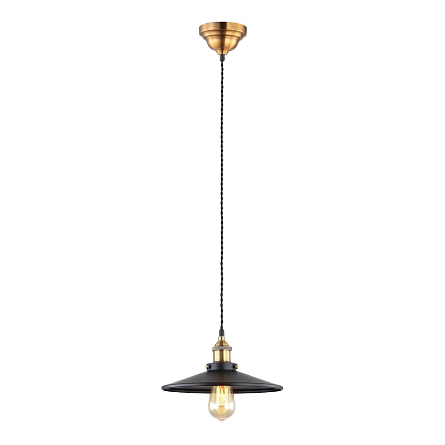 ITALUX - Lustr na lanku VERDA 1xE27/40W/230V pr. 26 cm černá