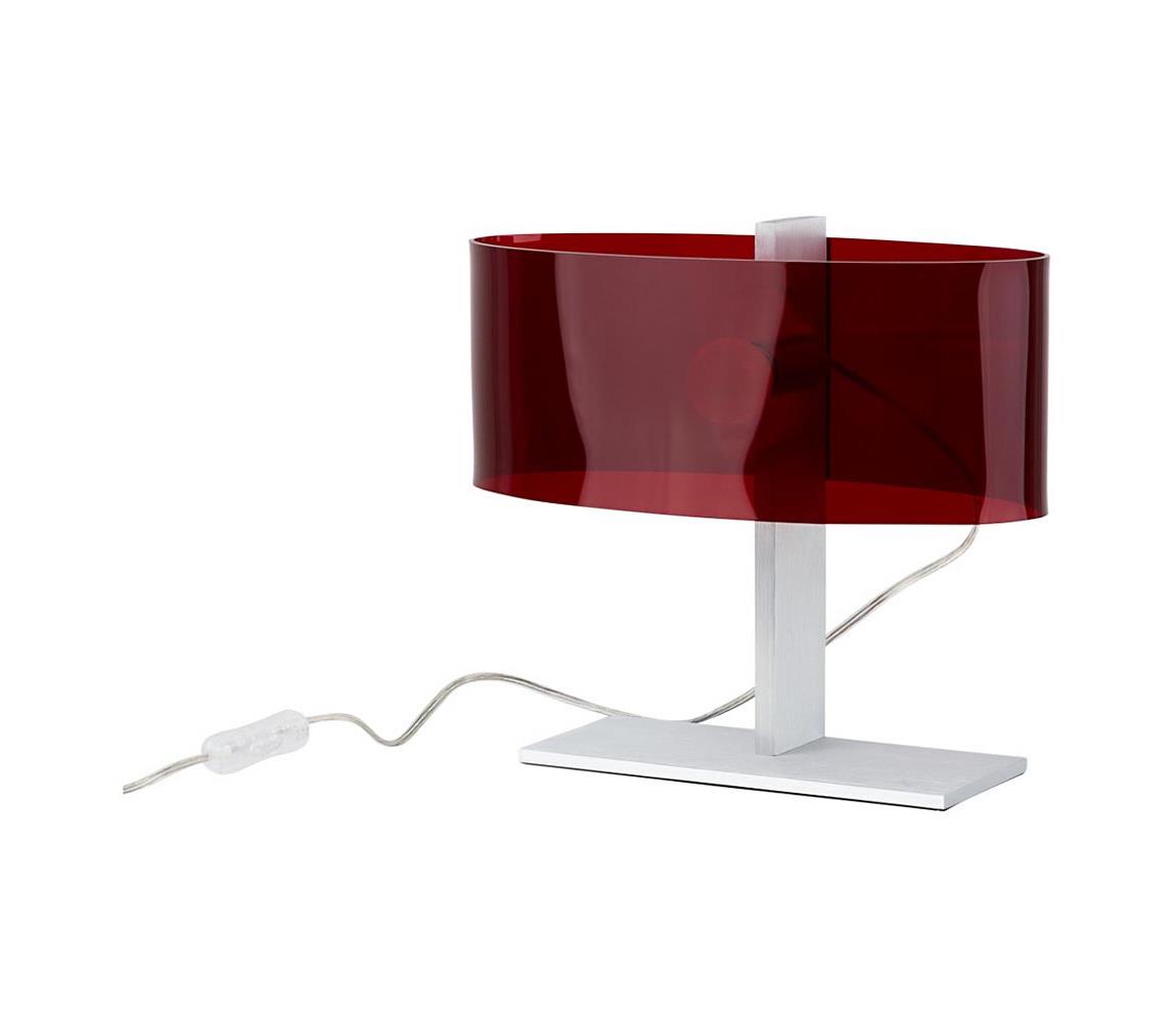 ITALUX ITALUX MA2209-RED - Stolní lampa ELIPSA 1xE14/40W/230V IT0174