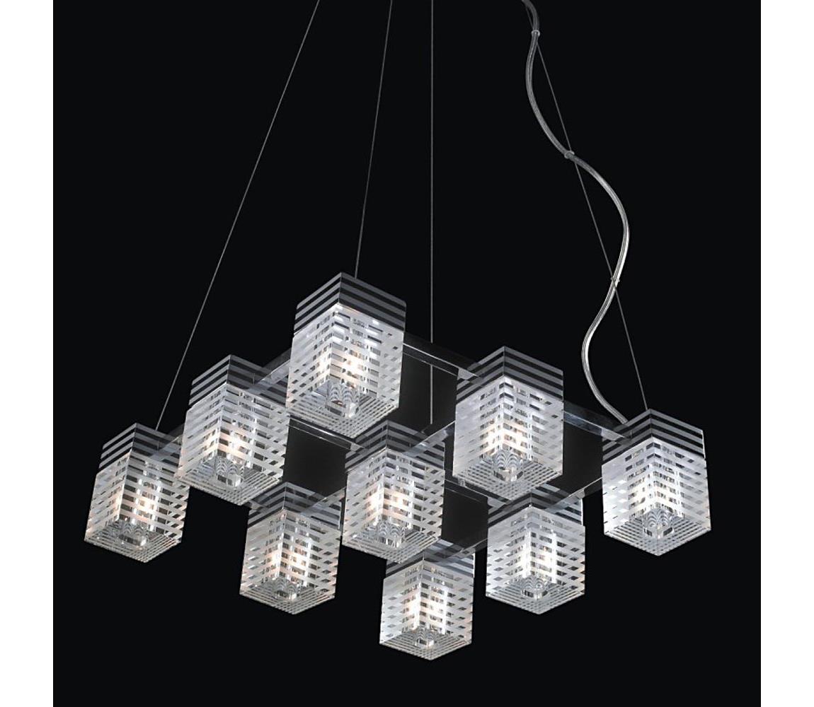 ITALUX ITALUX MD81102-9A - Lustr na lanku HORIZON 9xG4/20W/230V IT0224