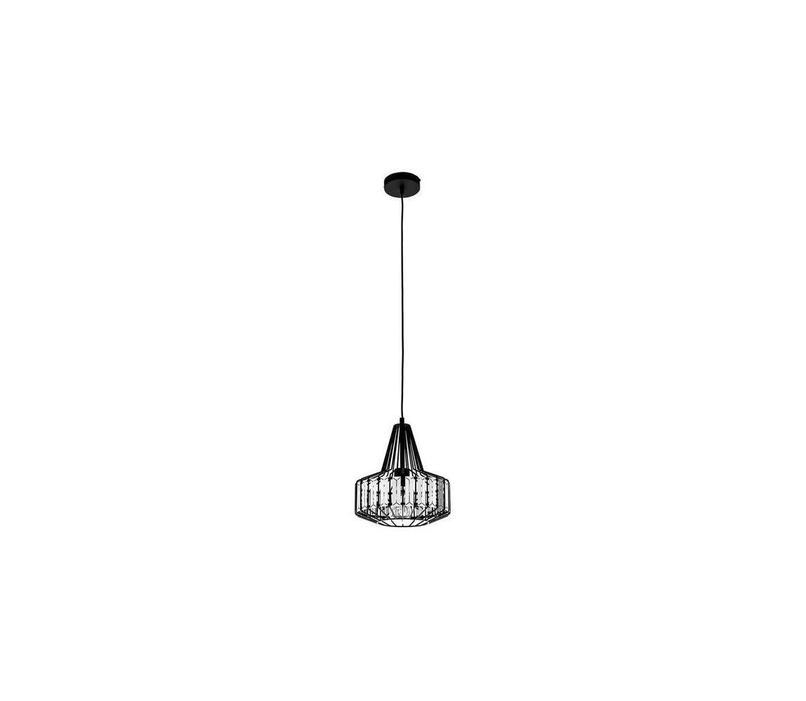 ITALUX ITALUX MDM-2723/1B BK - Lustr na lanku VANGLO 1xE27/60W/230V IT0371
