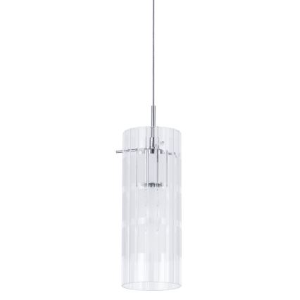 ITALUX - Lustr na lanku MAX 1xE27/60W/230V lesklý chrom/čirá