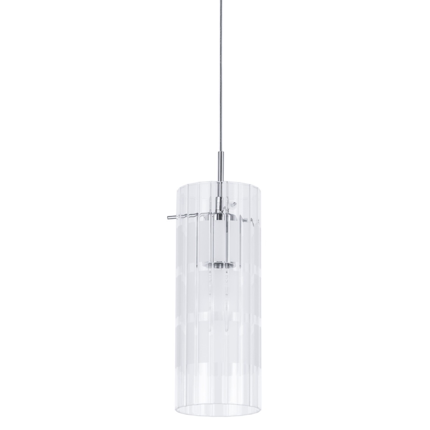 ITALUX - Lustr na lanku MAX 1xE27/60W/230V lesklý chrom/čirá