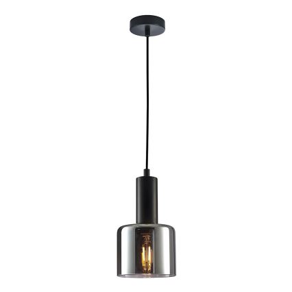 ITALUX - Náhradní sklo k lustru SANTIA E27 pr. 12 cm kouřová černá