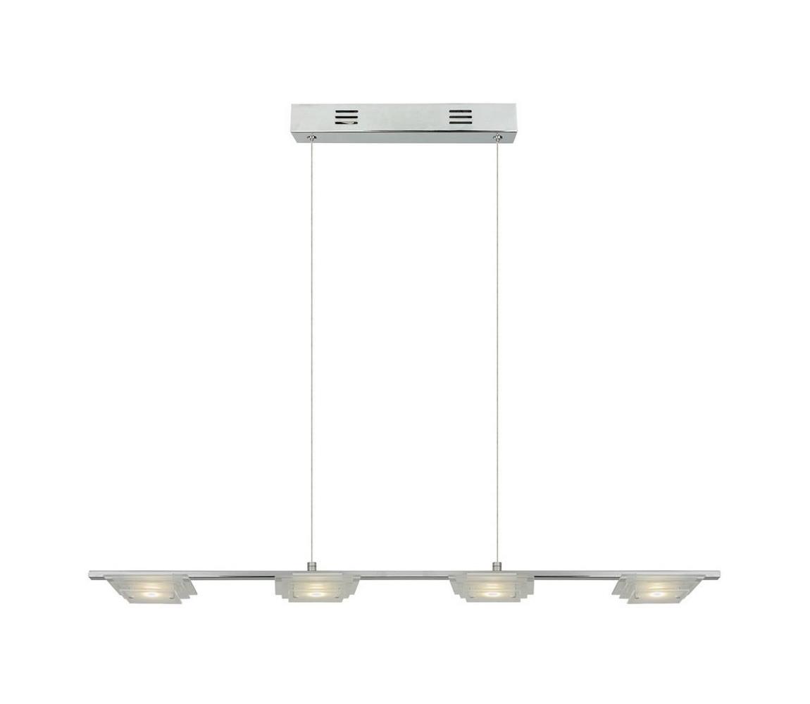 ITALUX ITALUX P0701B CLEAR - LED Lustr na lanku PIERO 4xLED/5W/230V IT0325