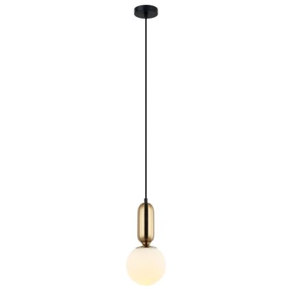 ITALUX - Lustr na lanku ALDEVA 1xE27/40W/230V pr. 15 cm bronz