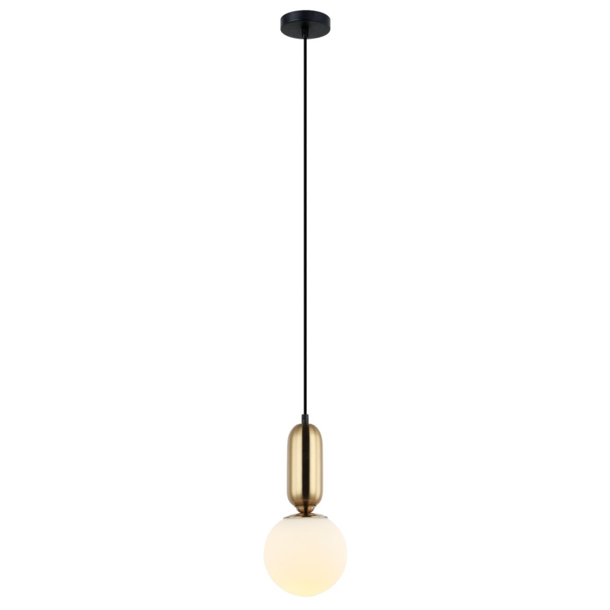 ITALUX - Lustr na lanku ALDEVA 1xE27/40W/230V pr. 15 cm bronz