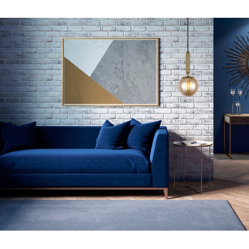 ITALUX - Lustr na lanku RAVENA 1xE27/5W/230V mosaz