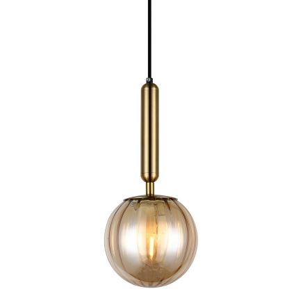 ITALUX - Lustr na lanku RAVENA 1xE27/5W/230V mosaz