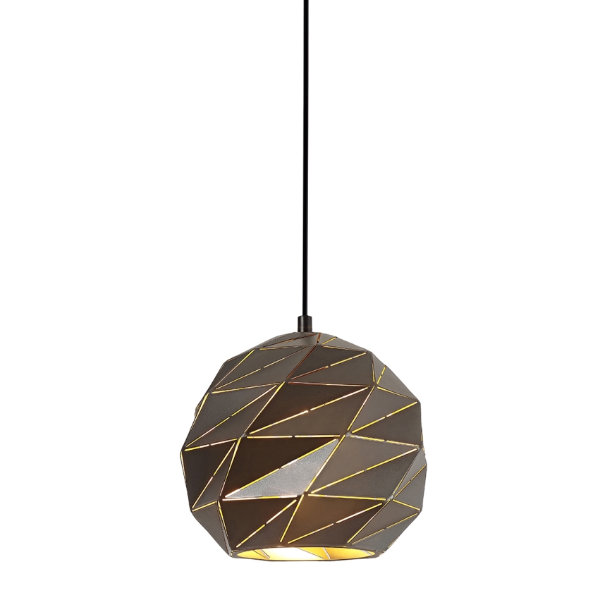 ITALUX - Lustr na lanku PALERMO 1xE27/40W/230V pr. 23 cm antracit