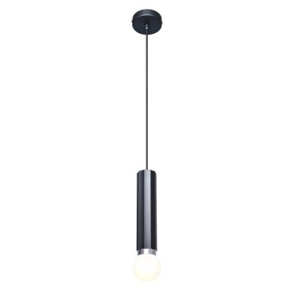 ITALUX - Lustr na lanku MACERA 1xE27/40W/230V černá