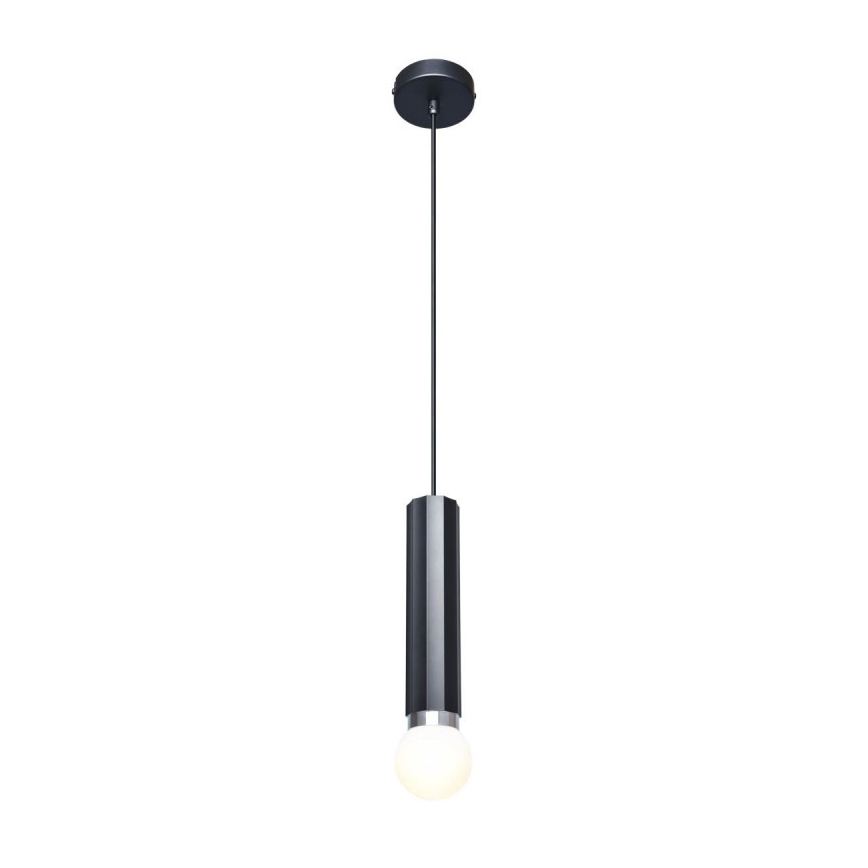 ITALUX - Lustr na lanku MACERA 1xE27/40W/230V černá
