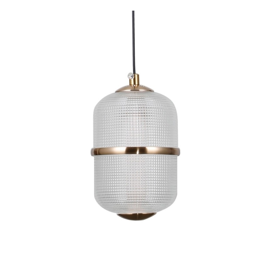 ITALUX - LED Lustr na lanku ALANI 5xLED/5,6W/230V 3000K zlatá