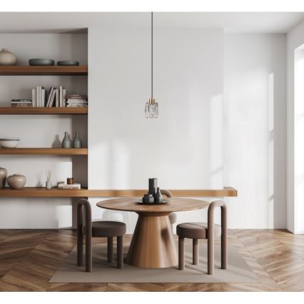 ITALUX - Lustr na lanku TORNO 1xE14/40W/230V zlatá