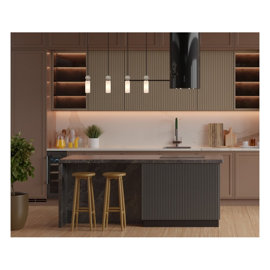 ITALUX - Lustr na lanku SANTOS 4xG9/40W/230V černá