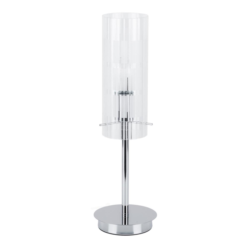 ITALUX - Stolní lampa MAX 1xE27/60W/230V lesklý chrom/čirá