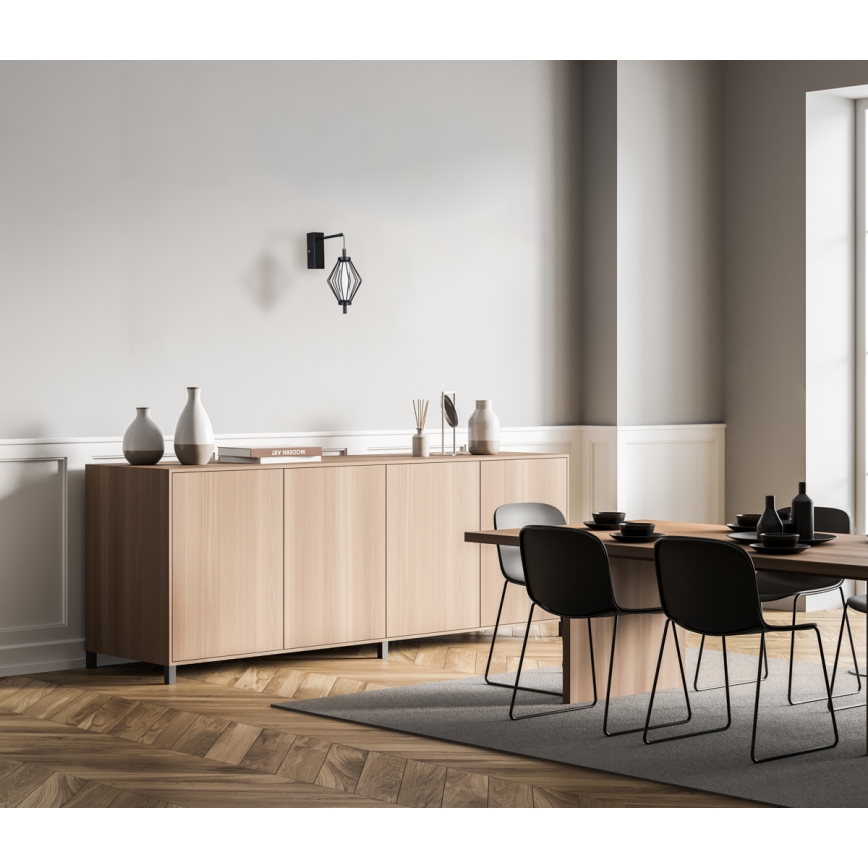 ITALUX - LED Nástěnná lampa SEVILLA LED/5W/230V 3000K černá
