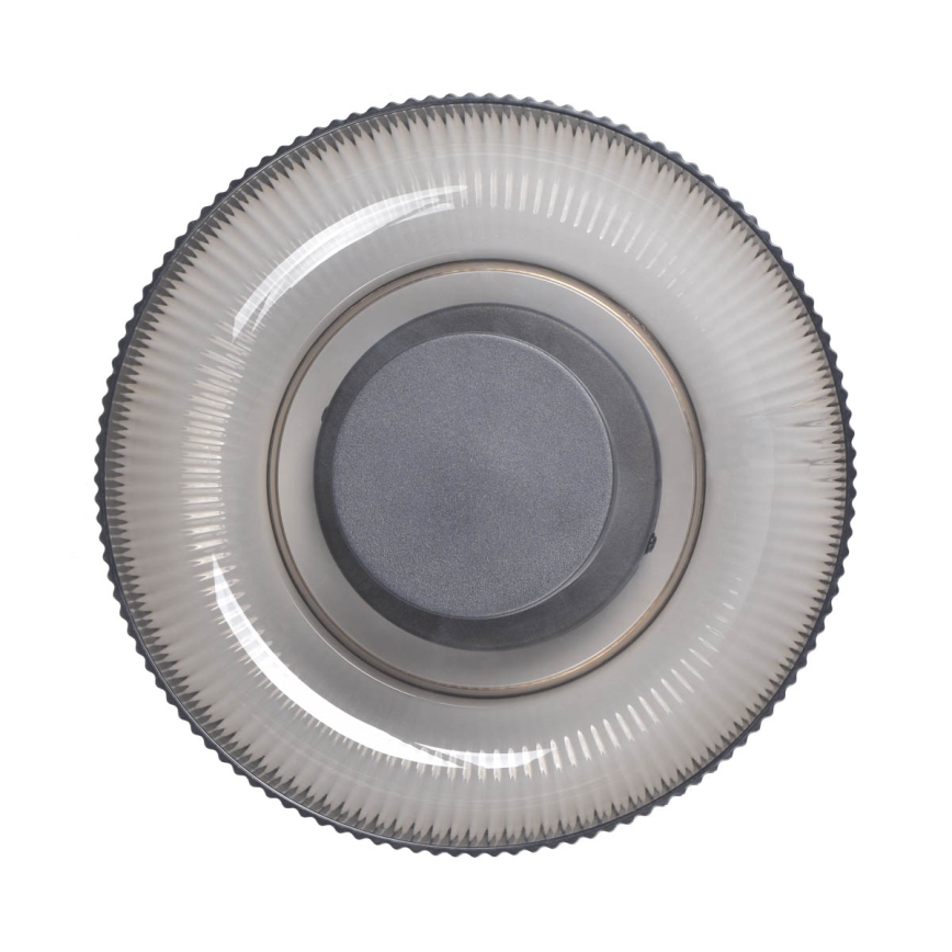 ITALUX - LED Stropní svítidlo PASSO LED/8W/230V 3000K pr. 25 cm kouřová černá