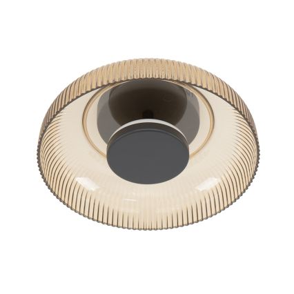 ITALUX - LED Stropní svítidlo PASSO LED/8W/230V 3000K pr. 25 cm kouřová béžová