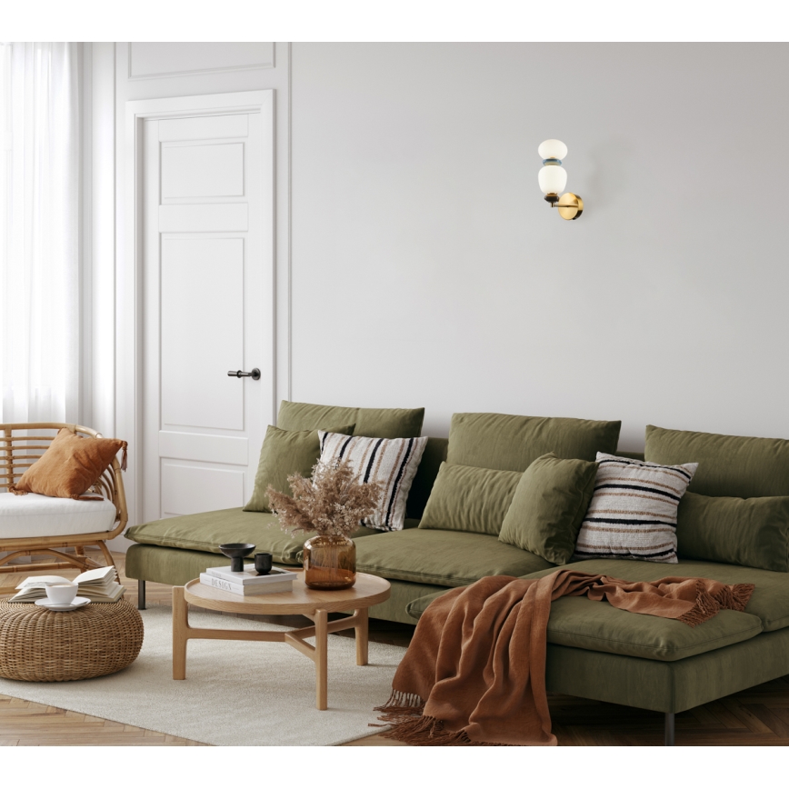 ITALUX - LED Nástěnná lampa EVANS LED/12W/230V 3000K zlatá