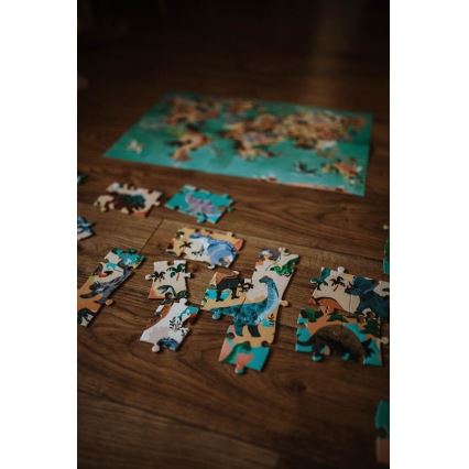 Janod - Dětské vzdělávací puzzle 200 ks dinosauři